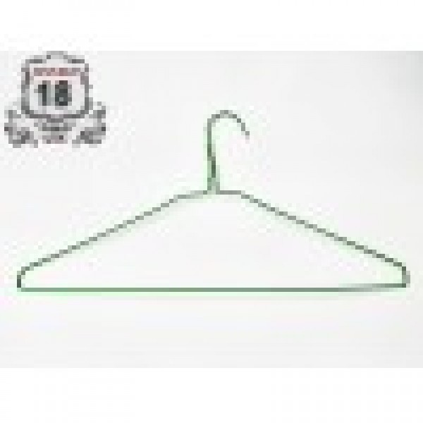 Green Wire Coat Hangers (13G) 16"  (weedoo)
